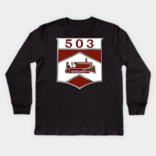 503rd Engineer Company (CSE) - DUI wo Txt X 300 Kids Long Sleeve T-Shirt